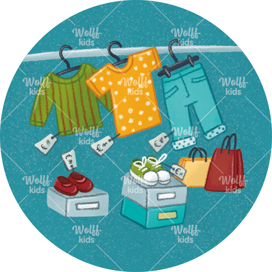 Einzelner Magnet: Shopping
